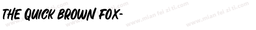 the quick brown fox字体转换